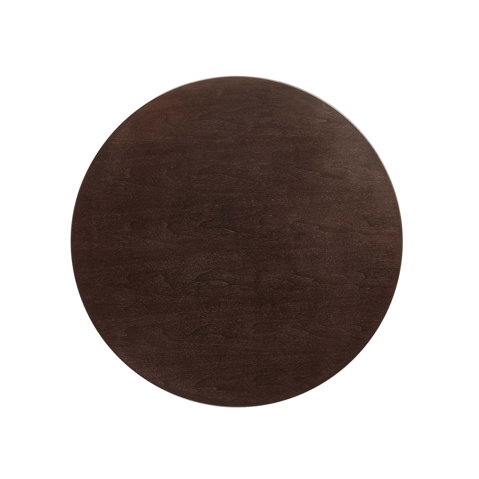 Modway Lippa Dining Table, 36", Black Cherry Walnut